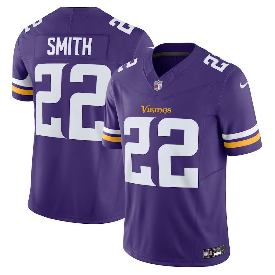 Men Minnesota Vikings 22 Harrison Smith Nike Purple Vapor F.U.S.E. Limited NFL Jersey